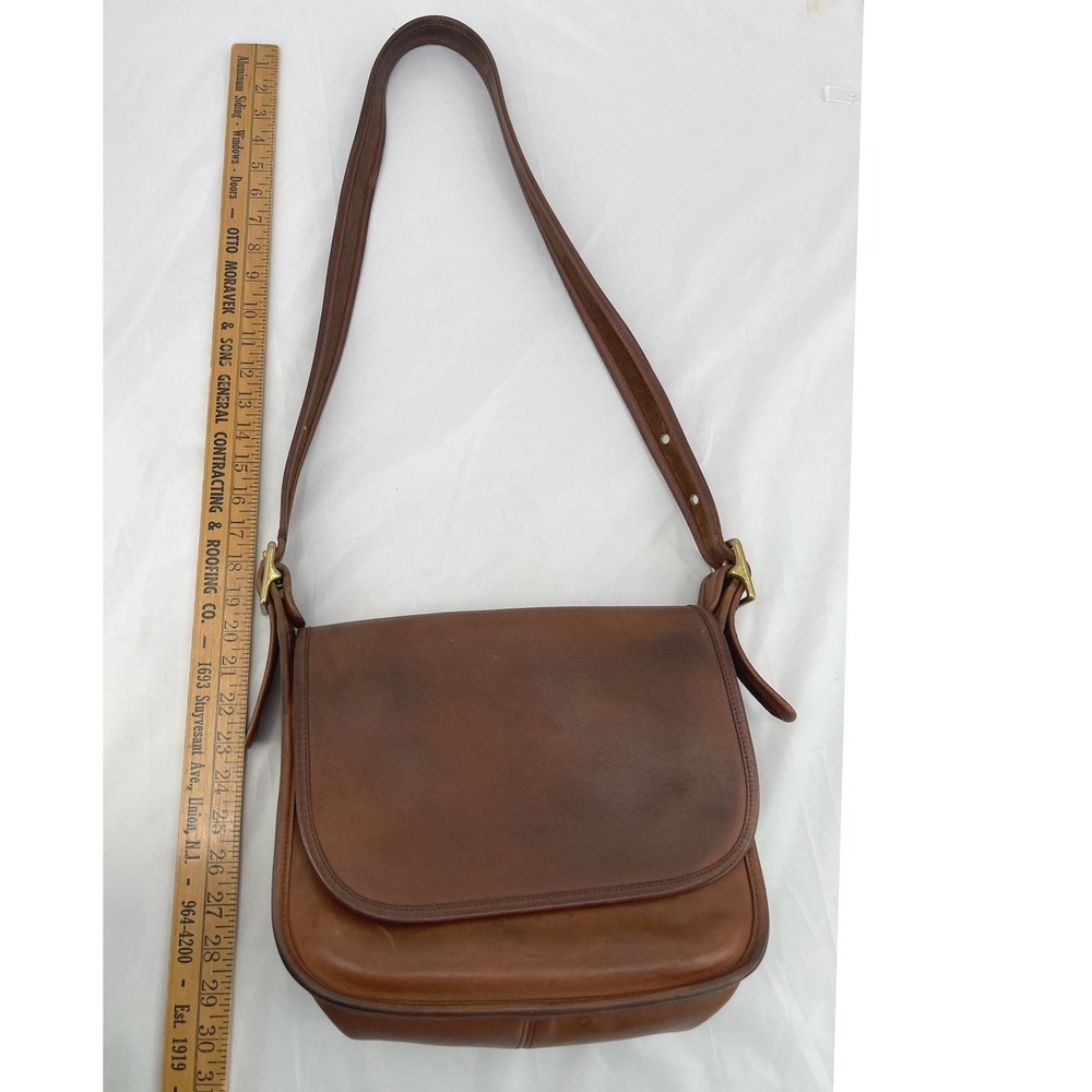 Vintage Coach 9951 Patricia Legacy Bag Brown Leather Crossbody Turkey - Picture 9 of 10